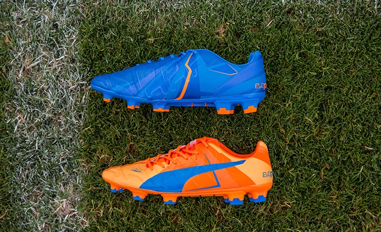 PUMA Launched the new H2H Duality evoPOWER Football Boots in Orange and Blue
